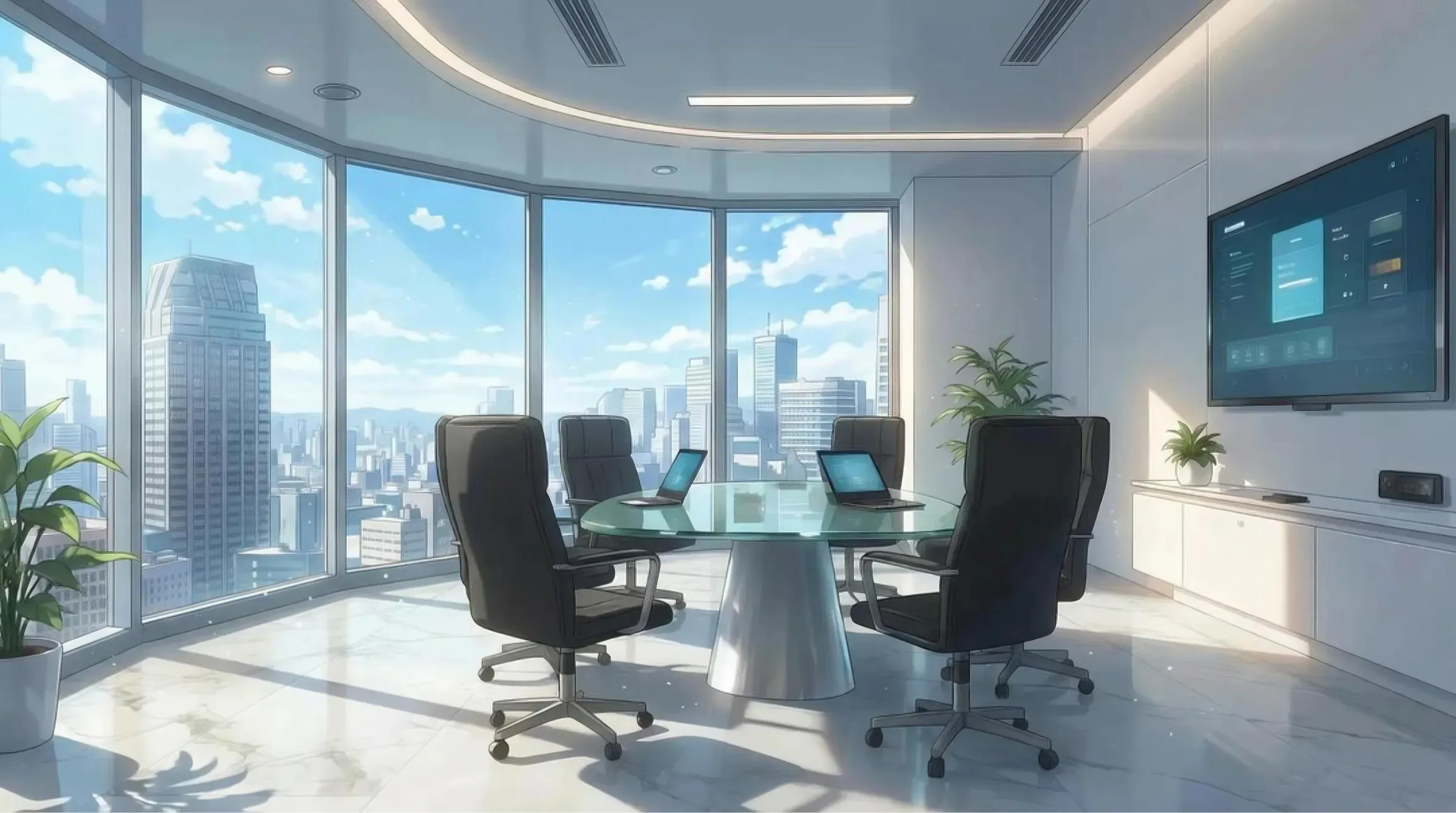 Art社の会議室の様子