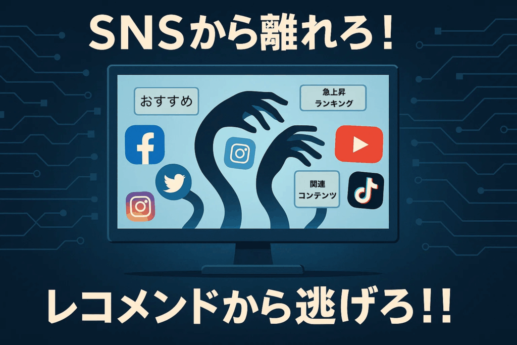 SNSから離れろ! レコメンドから逃げろ!