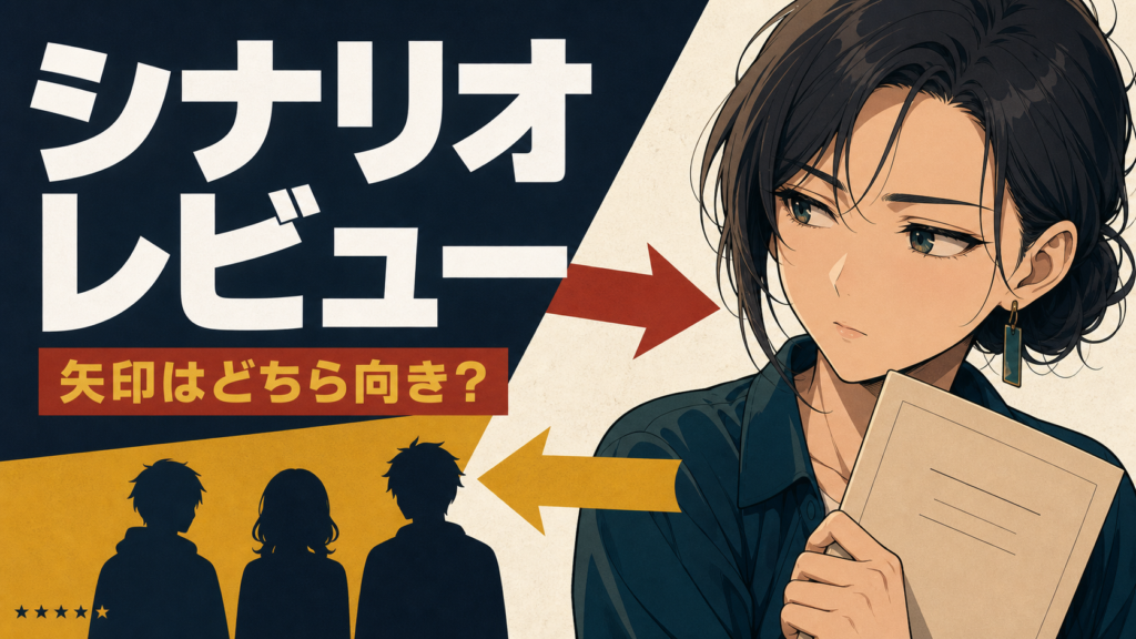 「シナリオレビューしないで」、矢印はどっちを向いてる？